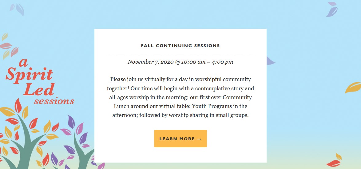 PYM Fall Sessions