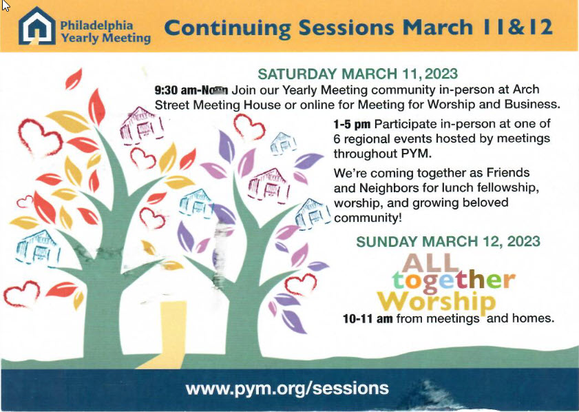 PYM Continuing sessions spring