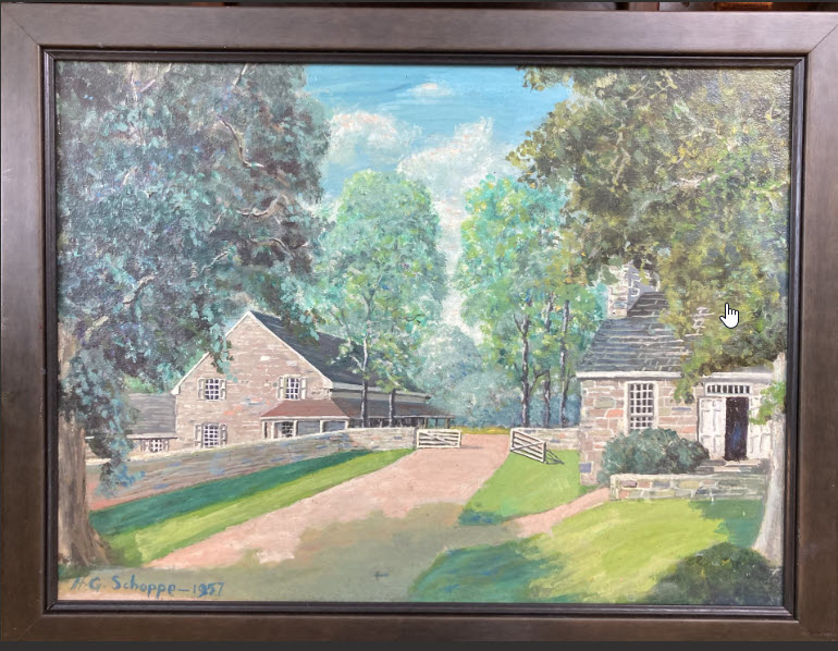 1957 Meeting painting H C Scho