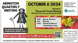 Abington Quarterly Meeting Oct  6th